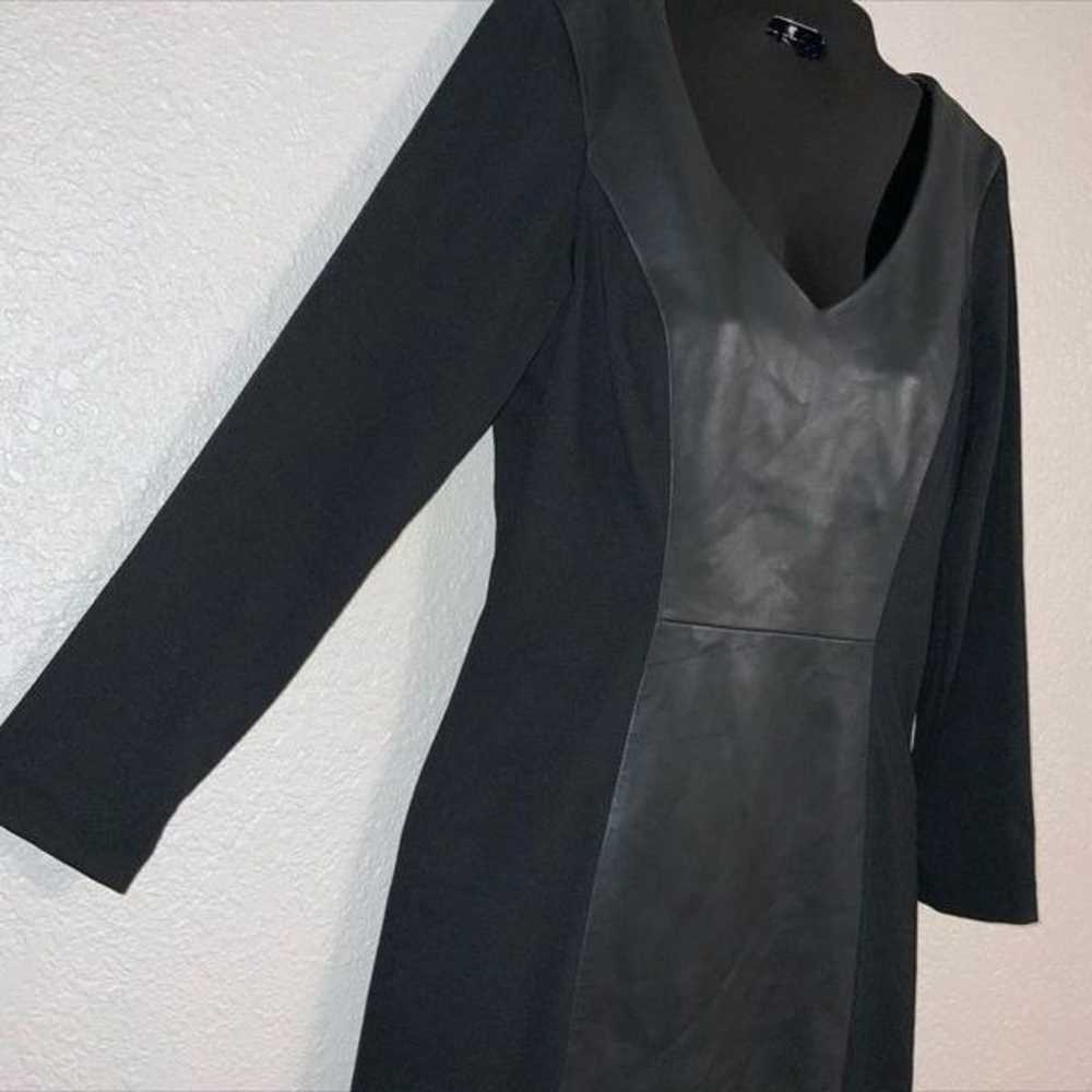 VAKKO black leather dress size 4 - image 3