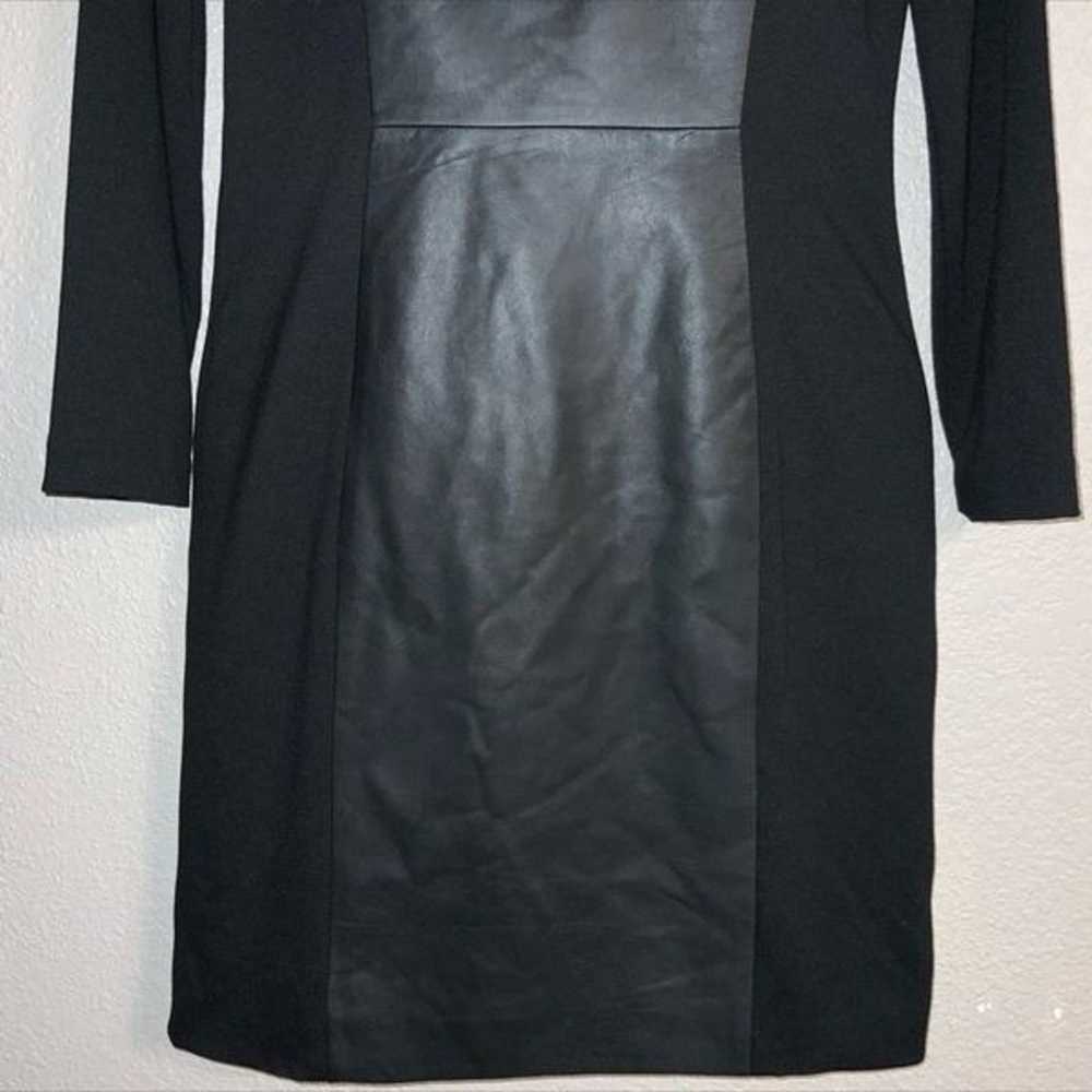 VAKKO black leather dress size 4 - image 5