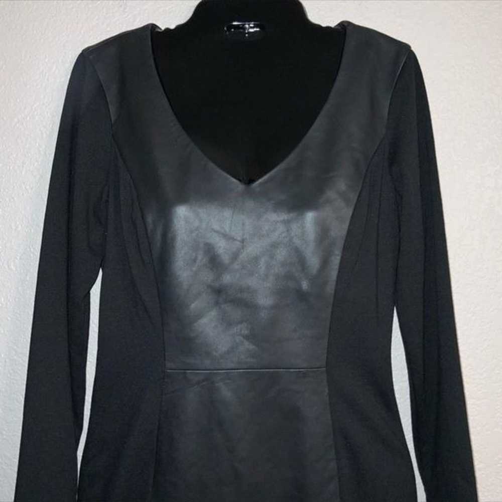 VAKKO black leather dress size 4 - image 6