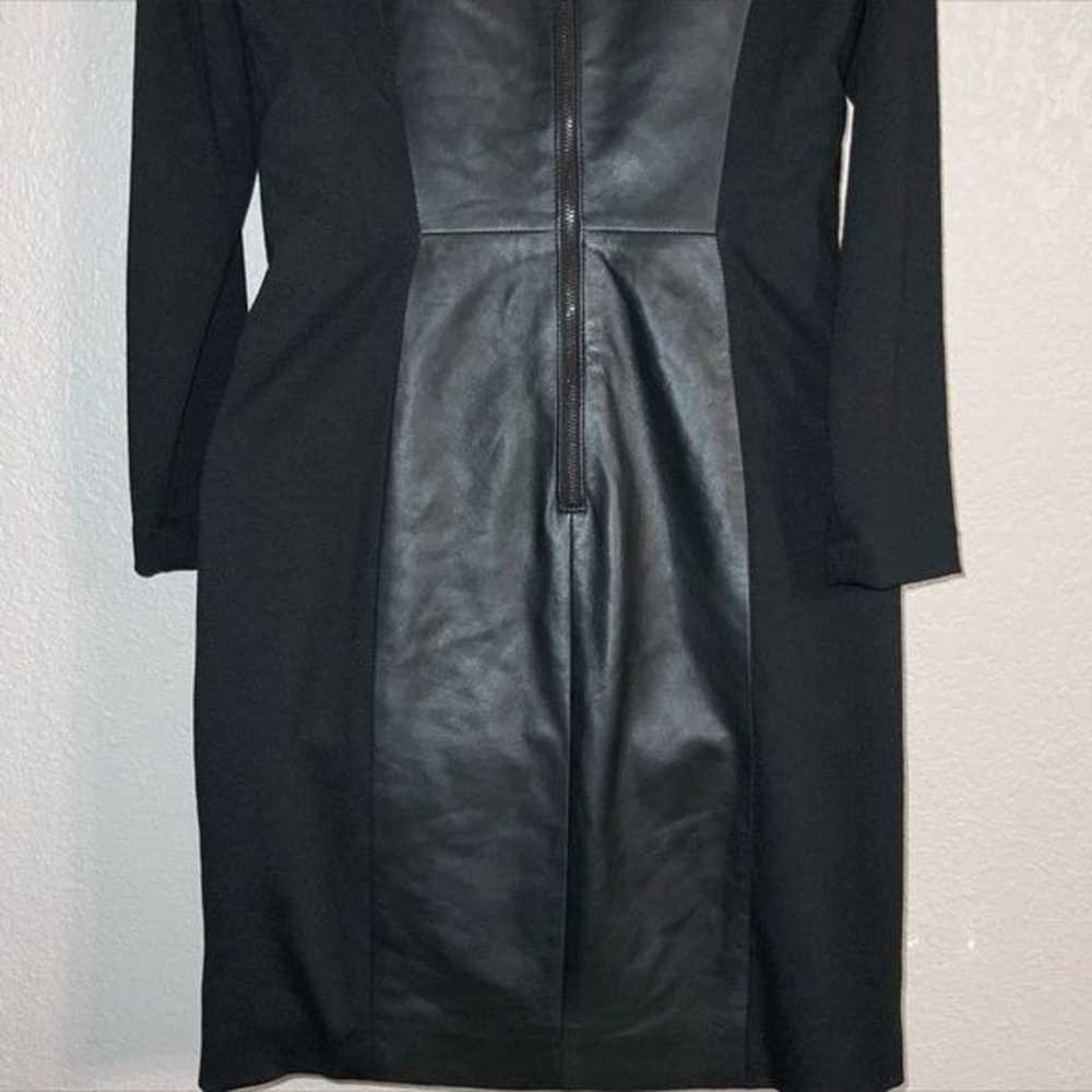 VAKKO black leather dress size 4 - image 8