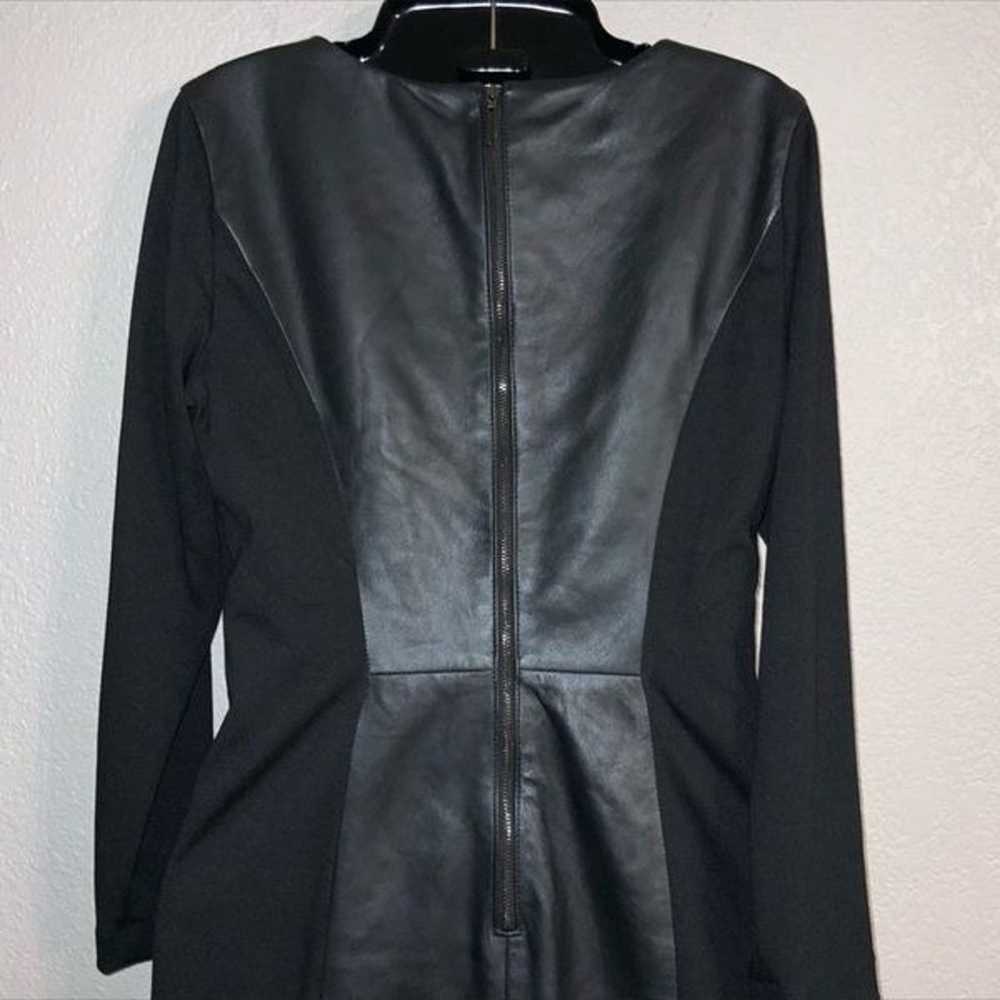 VAKKO black leather dress size 4 - image 9