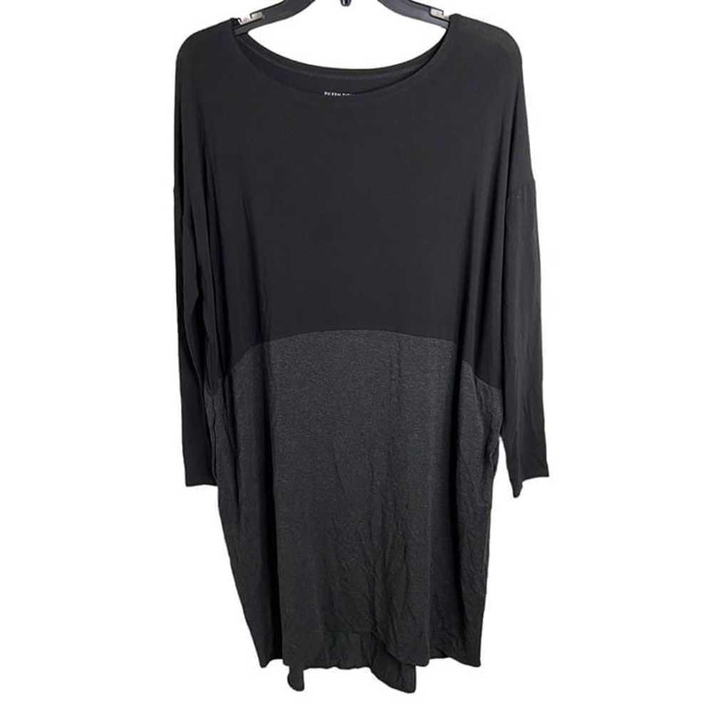 Eileen Fisher small oversized shirt dress color b… - image 1