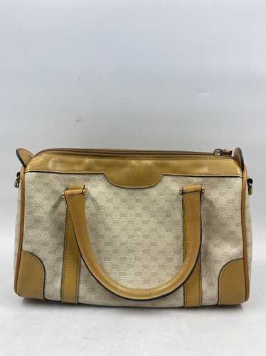 Authentic Gucci Vintage Micro GG Boston Beige Lea… - image 1