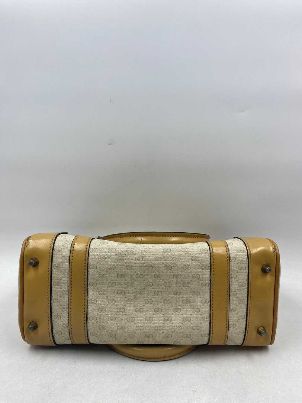 Authentic Gucci Vintage Micro GG Boston Beige Lea… - image 3