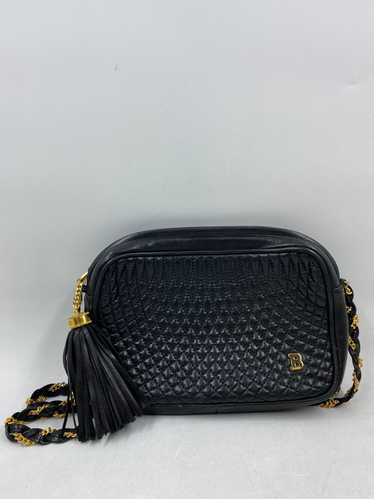 Authentic Bally Black Leather Crossbody Bag