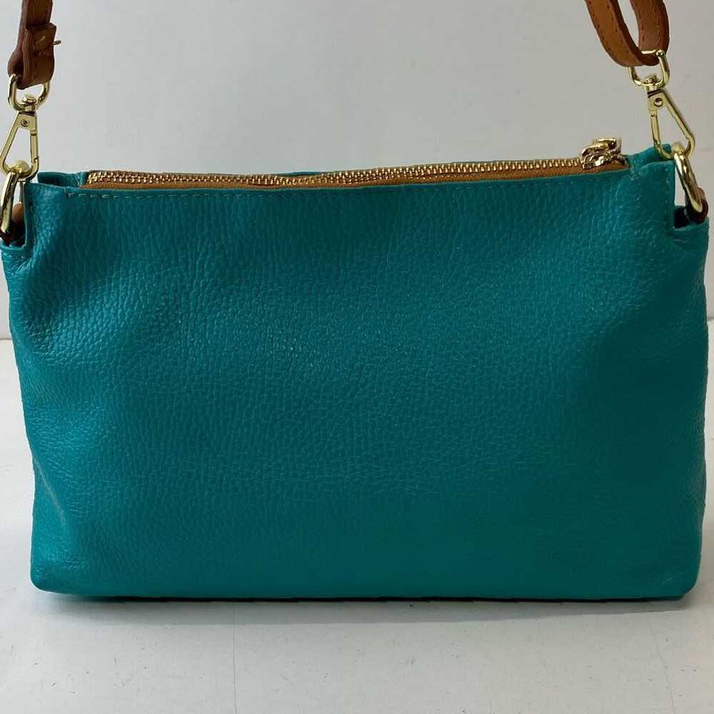 Valentina Teal Leather Crossbody Bag - image 1