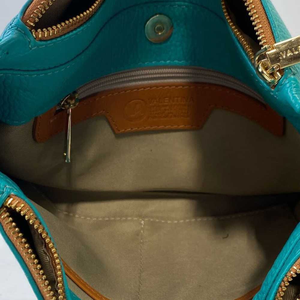 Valentina Teal Leather Crossbody Bag - image 4