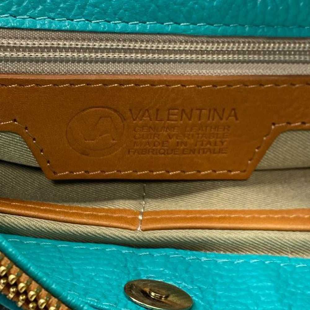 Valentina Teal Leather Crossbody Bag - image 5