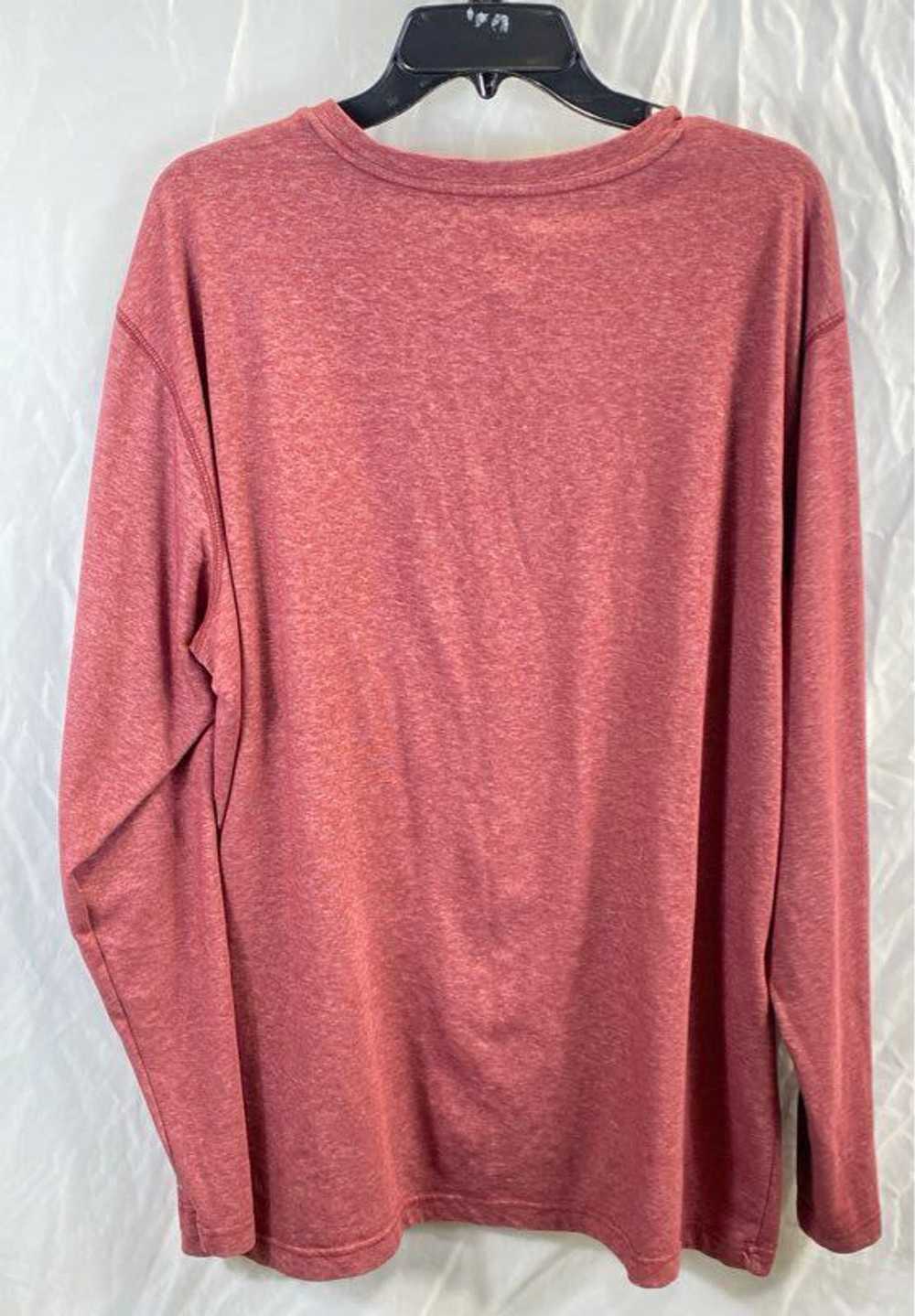 Columbia Mens Pink Heather Long Sleeve Henley Nec… - image 2