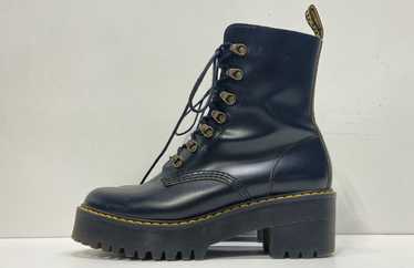 Dr. Martens Leather Leona Platform Combat Boots B… - image 1