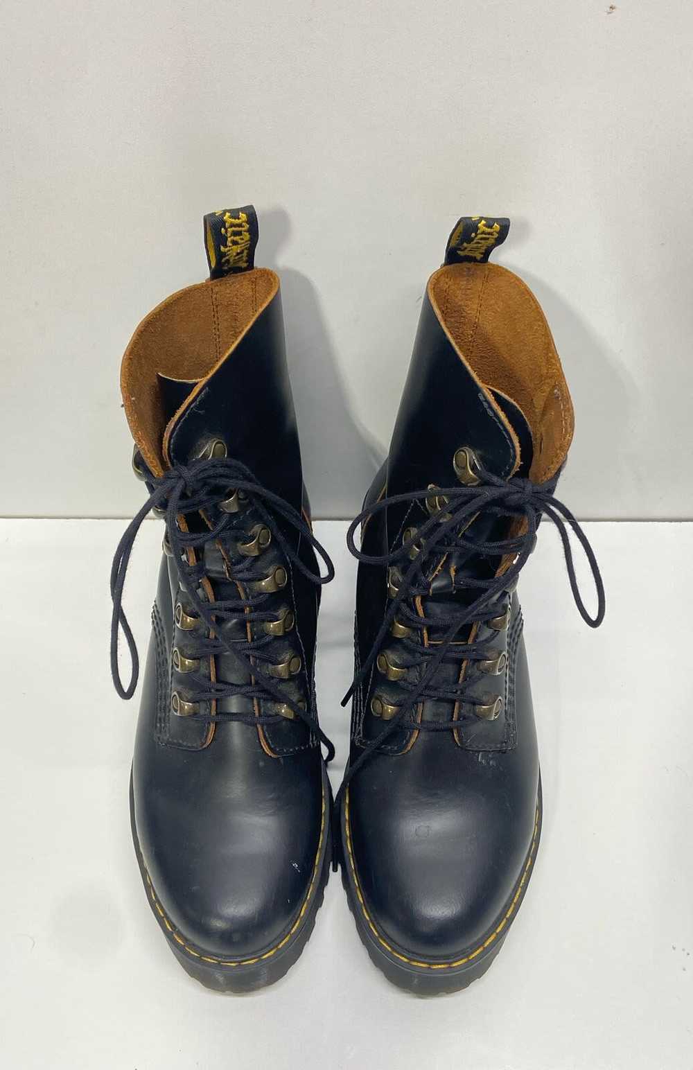 Dr. Martens Leather Leona Platform Combat Boots B… - image 4