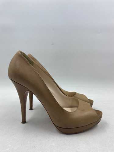 Authentic Prada Leather Beige Pump W 8