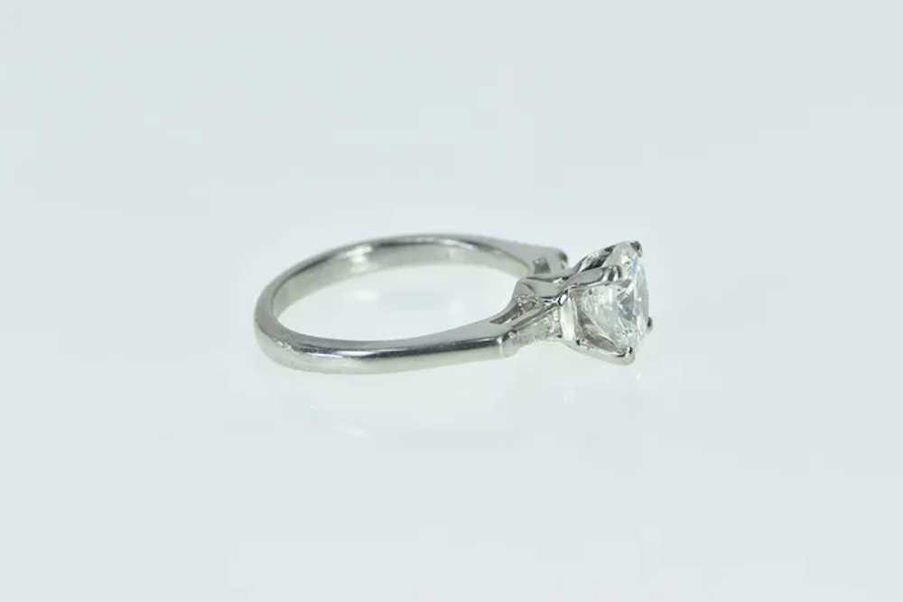 Platinum 1.59 Ctw Round Diamond Classic Engagemen… - image 2