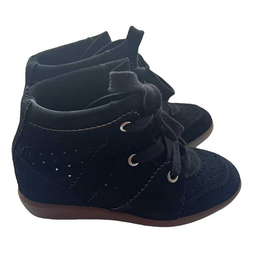 Isabel Marant Bobby velvet trainers - image 1