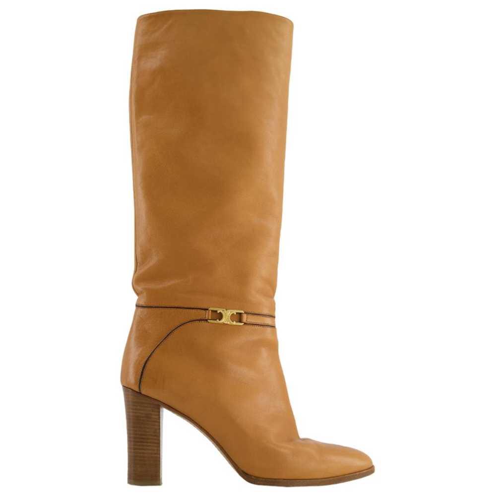 Celine Claude leather riding boots - image 1