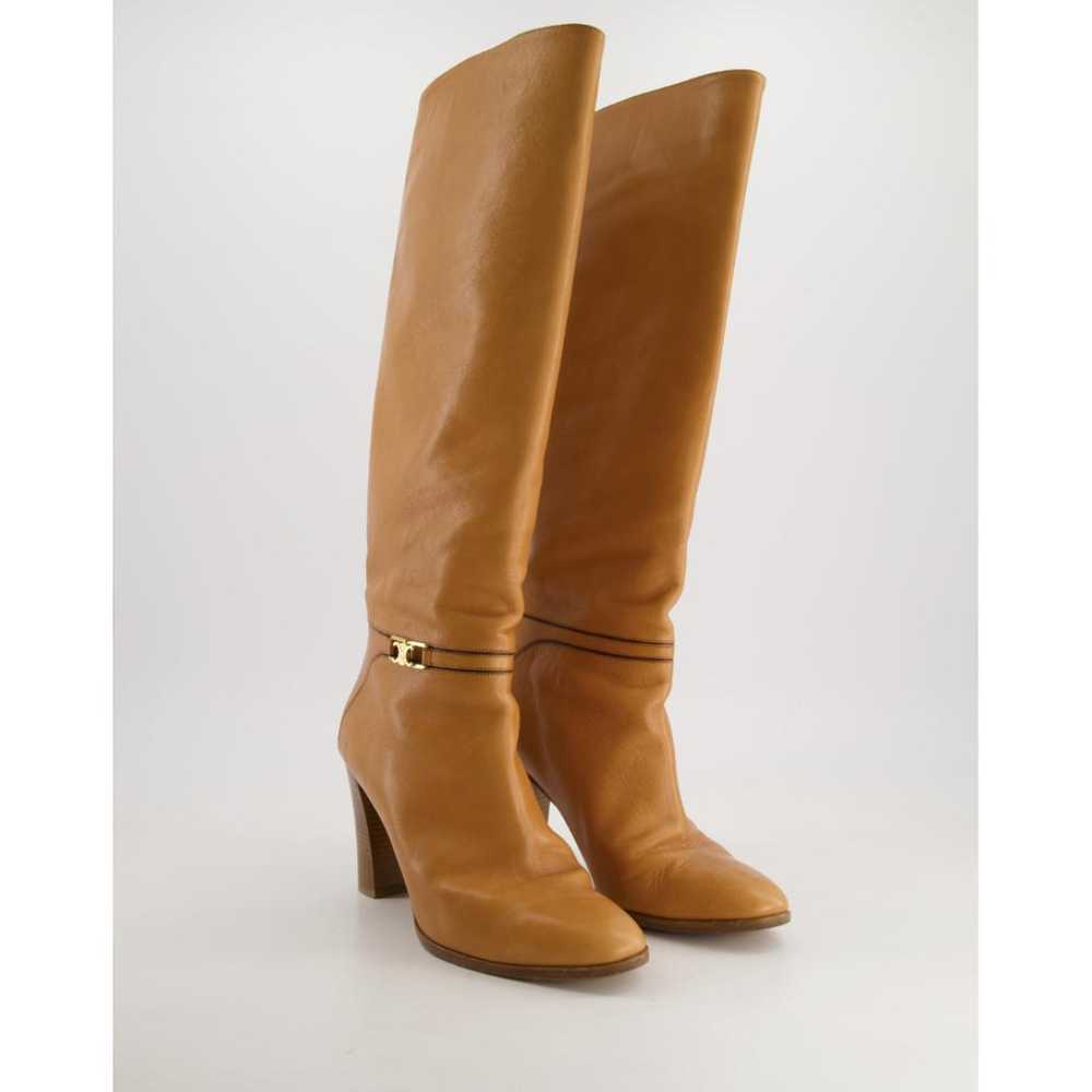 Celine Claude leather riding boots - image 2