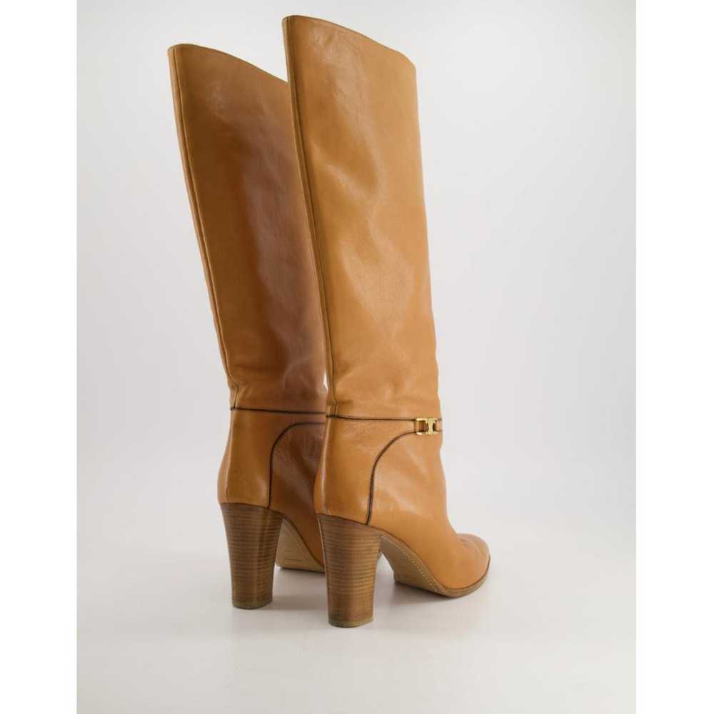 Celine Claude leather riding boots - image 3