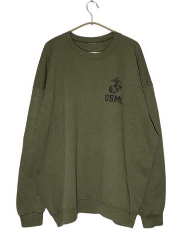 Us Air Force × Vintage Vtg 80's USMC Pullover Cre… - image 1