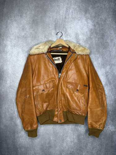 Schott × Vintage Vintage SCHOTT Leather Flight Jac