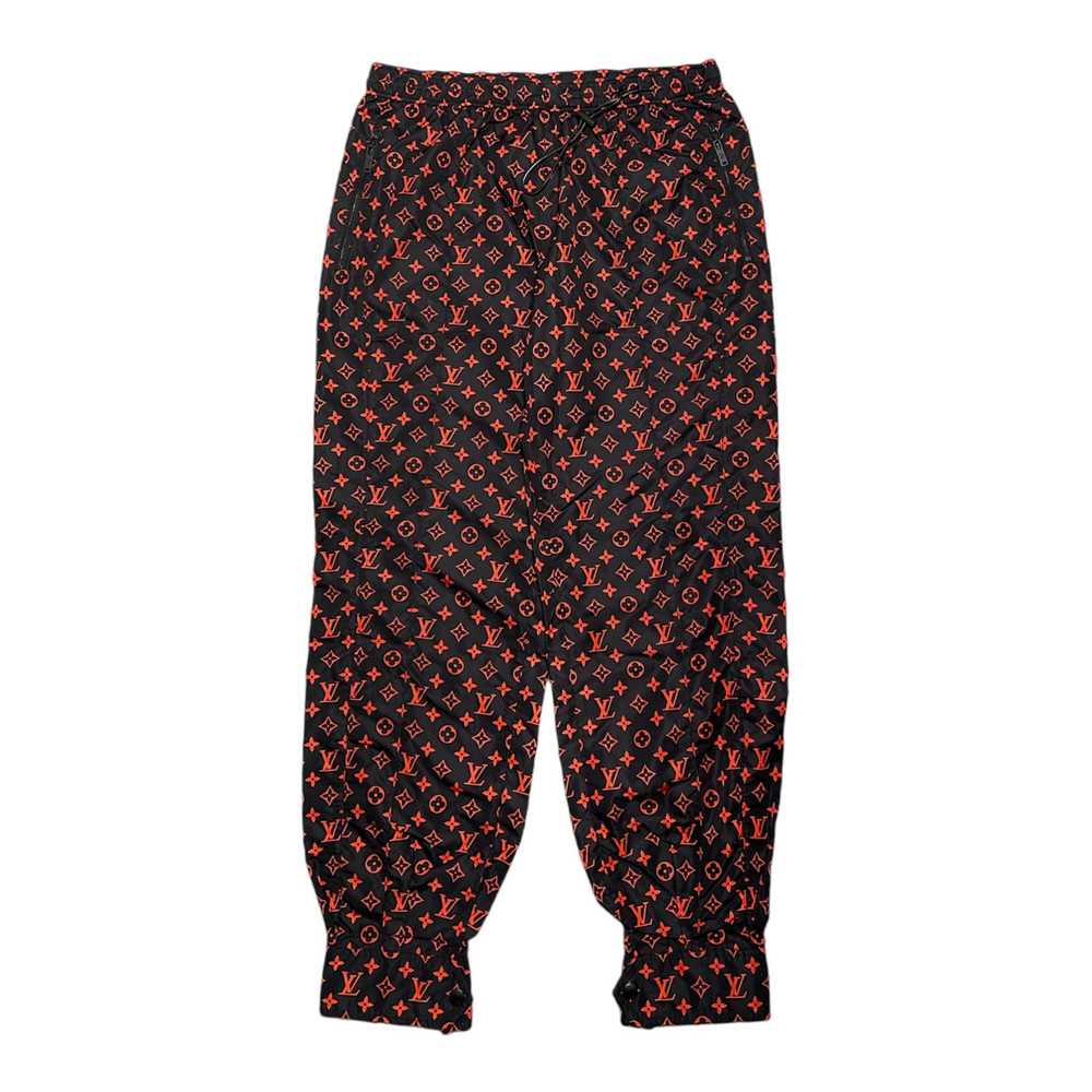 Louis Vuitton Monogram Technical Track Pants Blac… - image 1