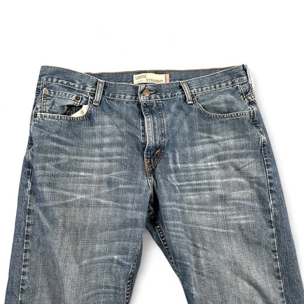 Levi's Levis Jeans Mens 38x29 Blue Loose Straight… - image 3