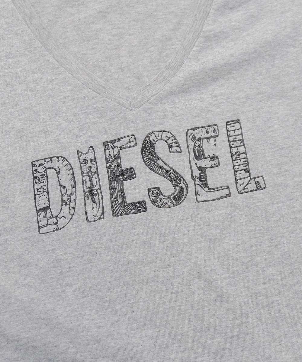 Diesel × Vintage Vintage Diesel Gray T-shirt Big … - image 4