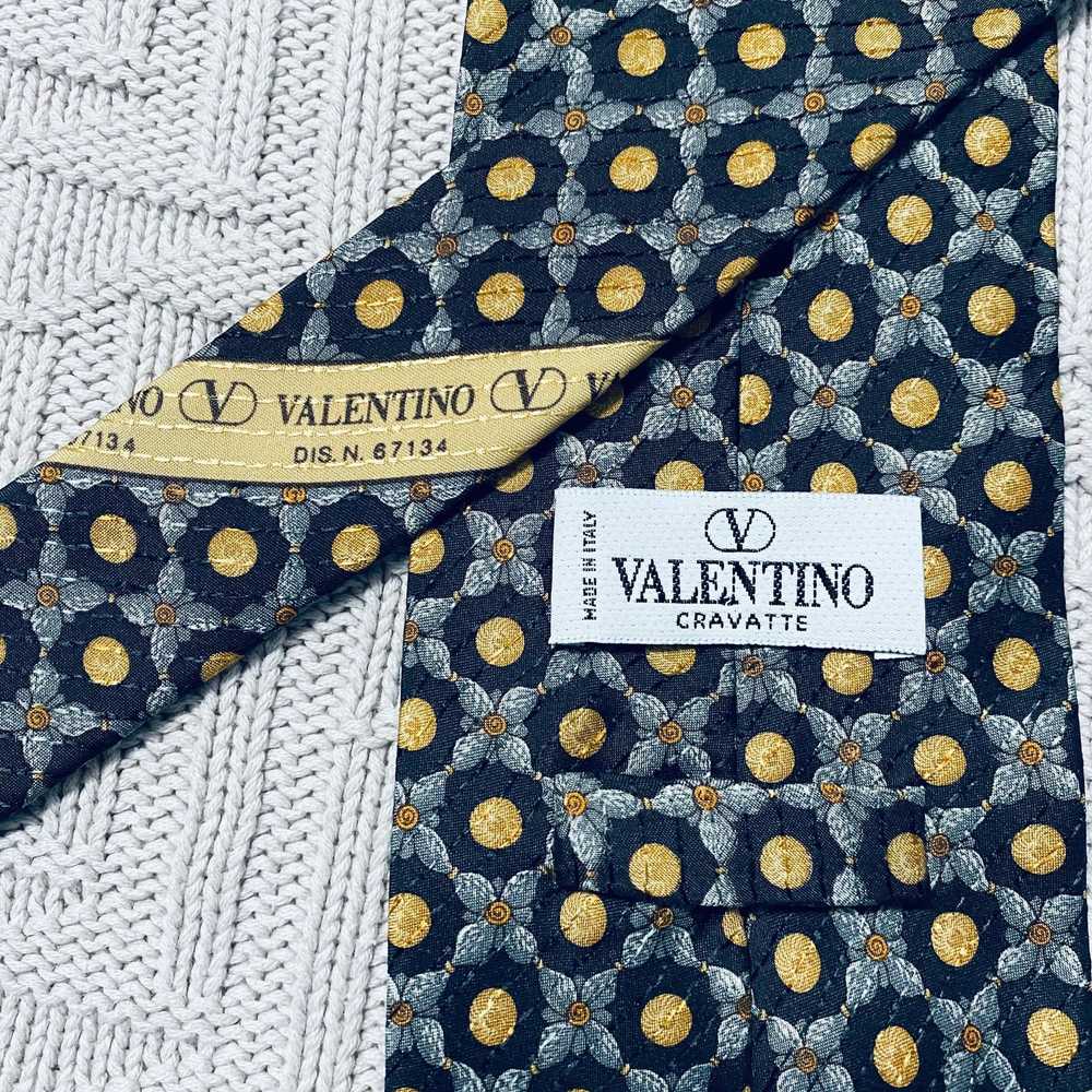 Valentino Valentino golden orb silk tie - image 3