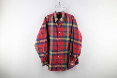 Lands End × Vintage Vintage 90s Lands End Madras … - image 1