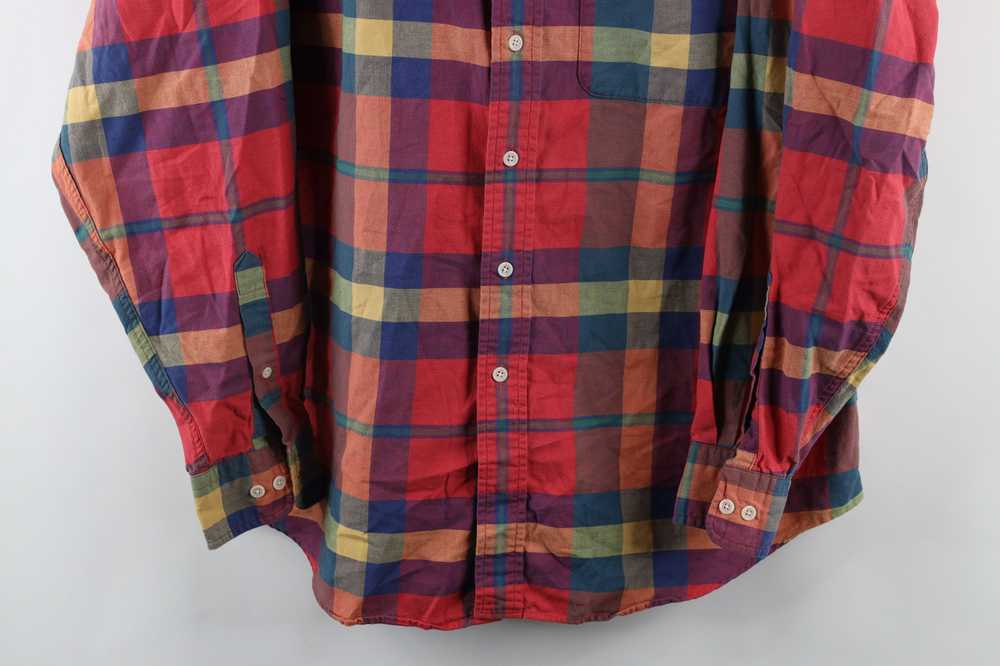 Lands End × Vintage Vintage 90s Lands End Madras … - image 3