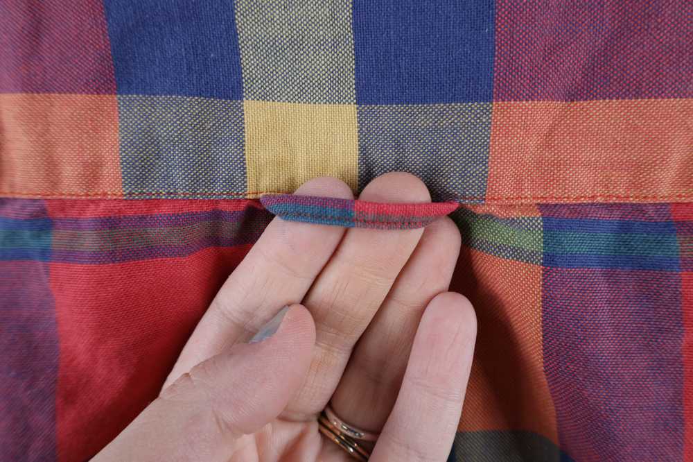 Lands End × Vintage Vintage 90s Lands End Madras … - image 6