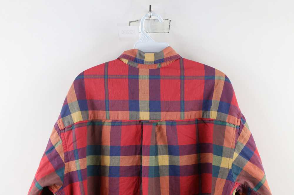 Lands End × Vintage Vintage 90s Lands End Madras … - image 8