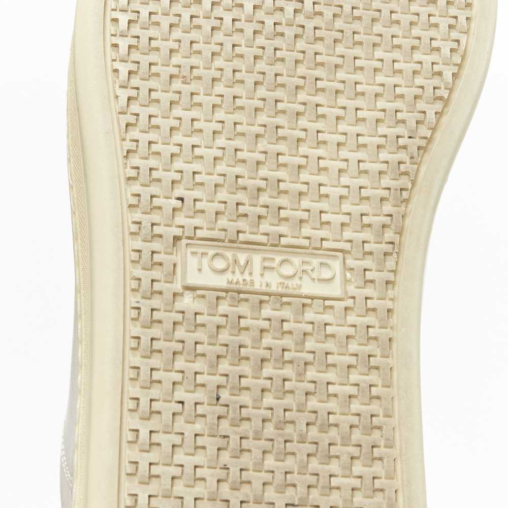 Tom Ford TOM FORD TF logo cream stiff leather min… - image 10