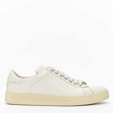 Tom Ford TOM FORD TF logo cream stiff leather min… - image 1