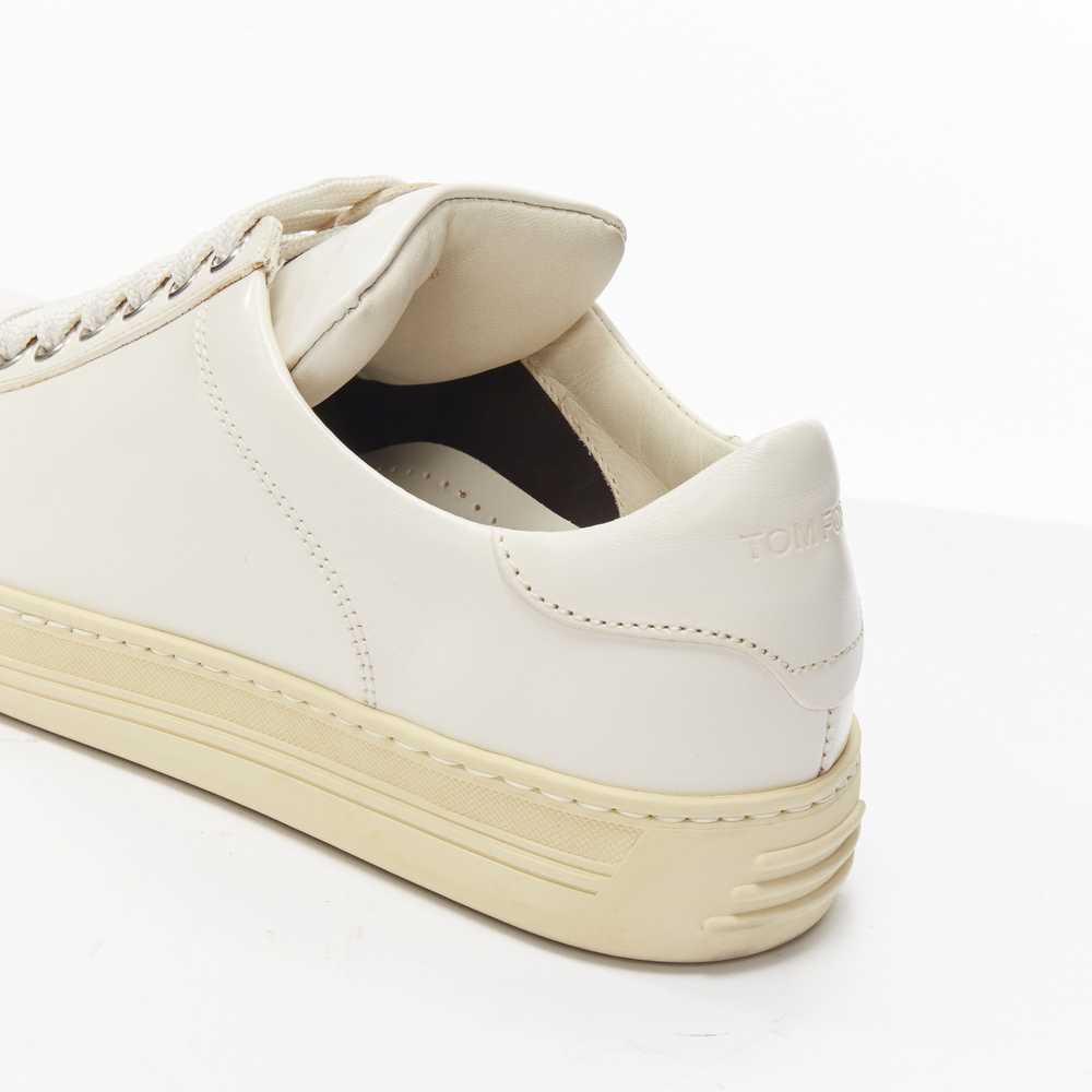 Tom Ford TOM FORD TF logo cream stiff leather min… - image 7