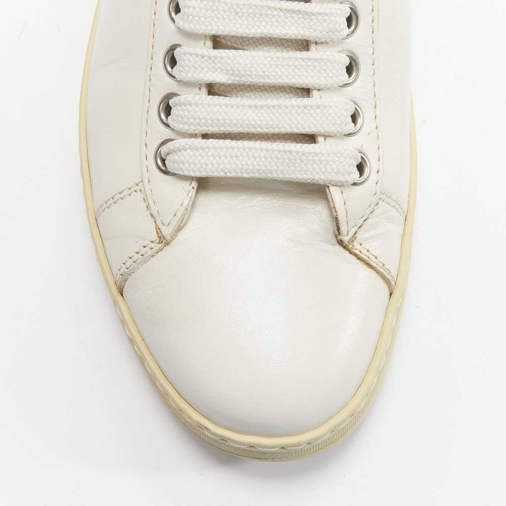 Tom Ford TOM FORD TF logo cream stiff leather min… - image 8