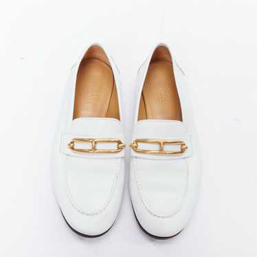 Hermes HERMES Colette white goat leather gold plat