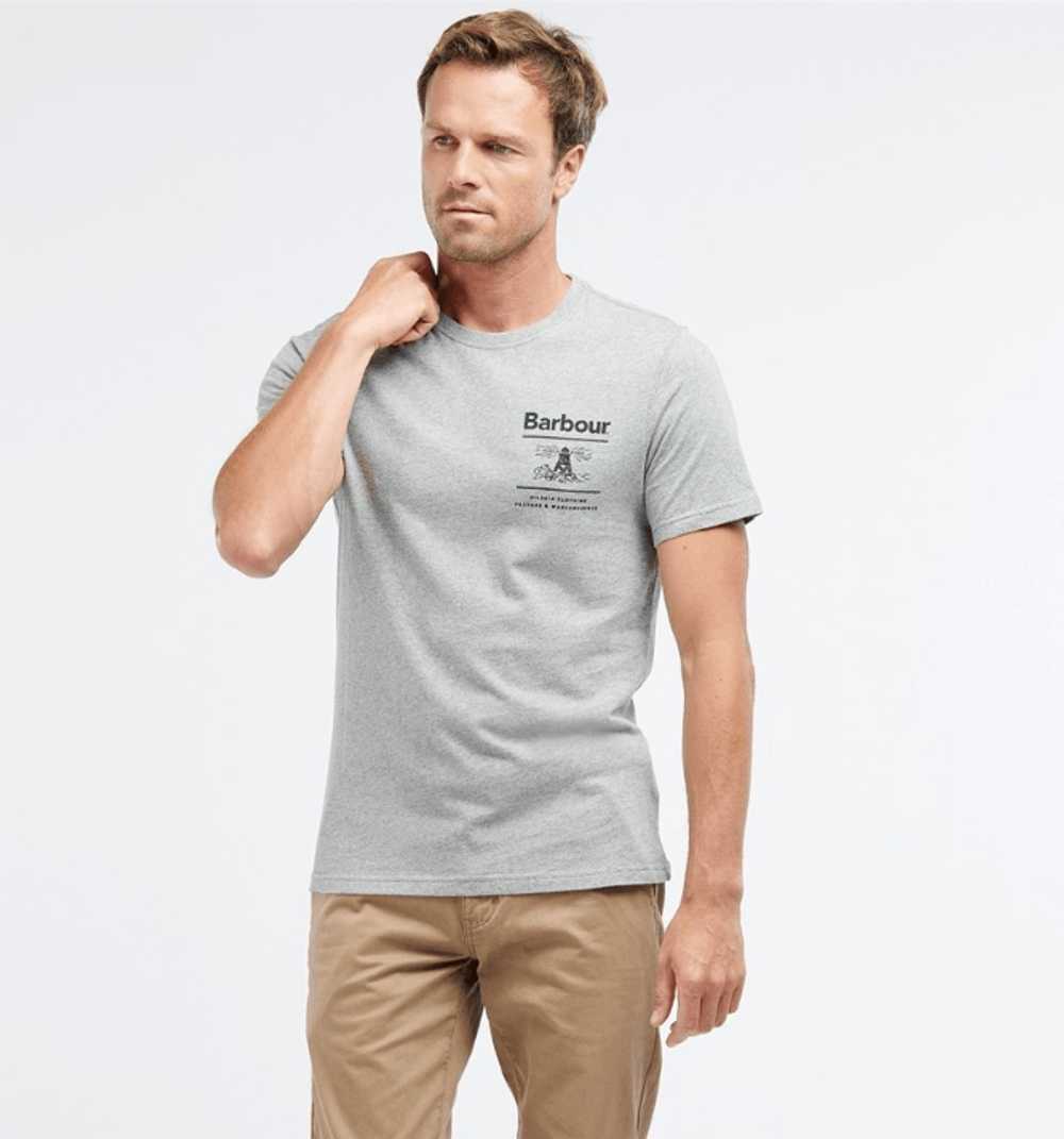 Barbour × Streetwear Barbour Reed T-Shirt Grey Ma… - image 1