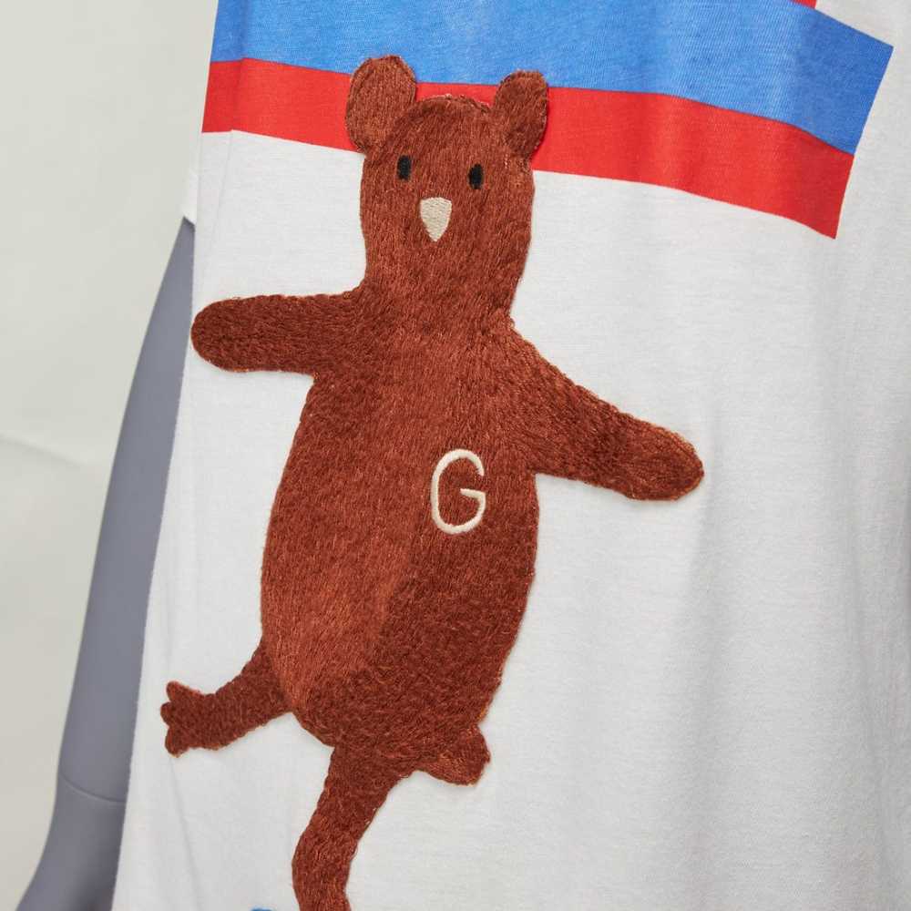 Gucci GUCCI Balancing Bear logo print round neck … - image 2