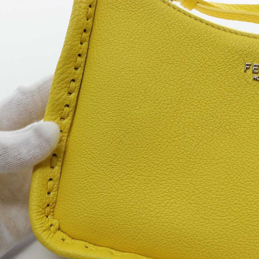 Fendi Yellow Leather Handbag (Pre-Owned) - image 9