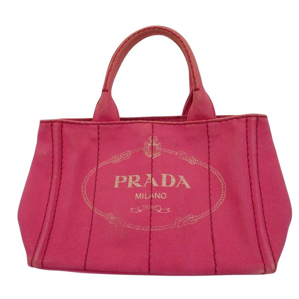 Prada Canapa Pink Canvas Tote Bag (Pre-Owned) - image 1