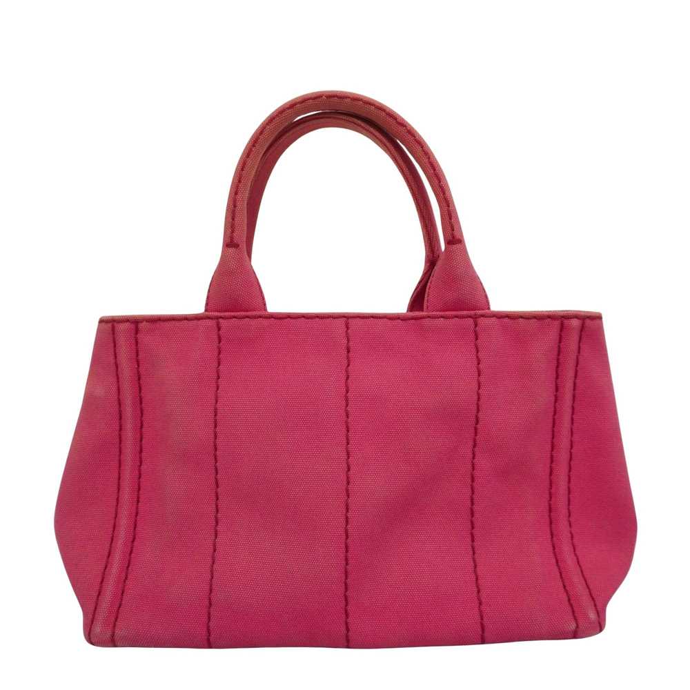 Prada Canapa Pink Canvas Tote Bag (Pre-Owned) - image 2