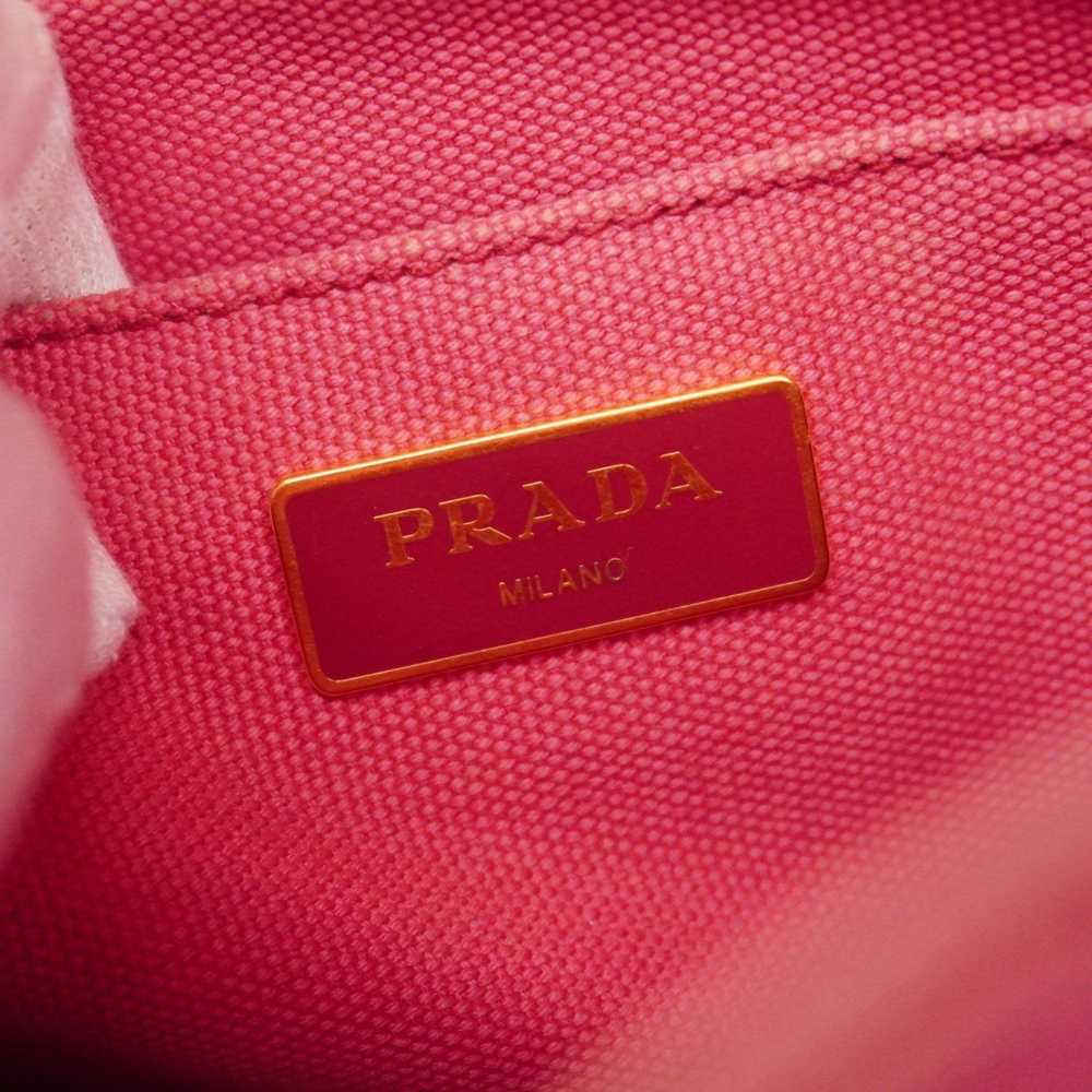 Prada Canapa Pink Canvas Tote Bag (Pre-Owned) - image 9