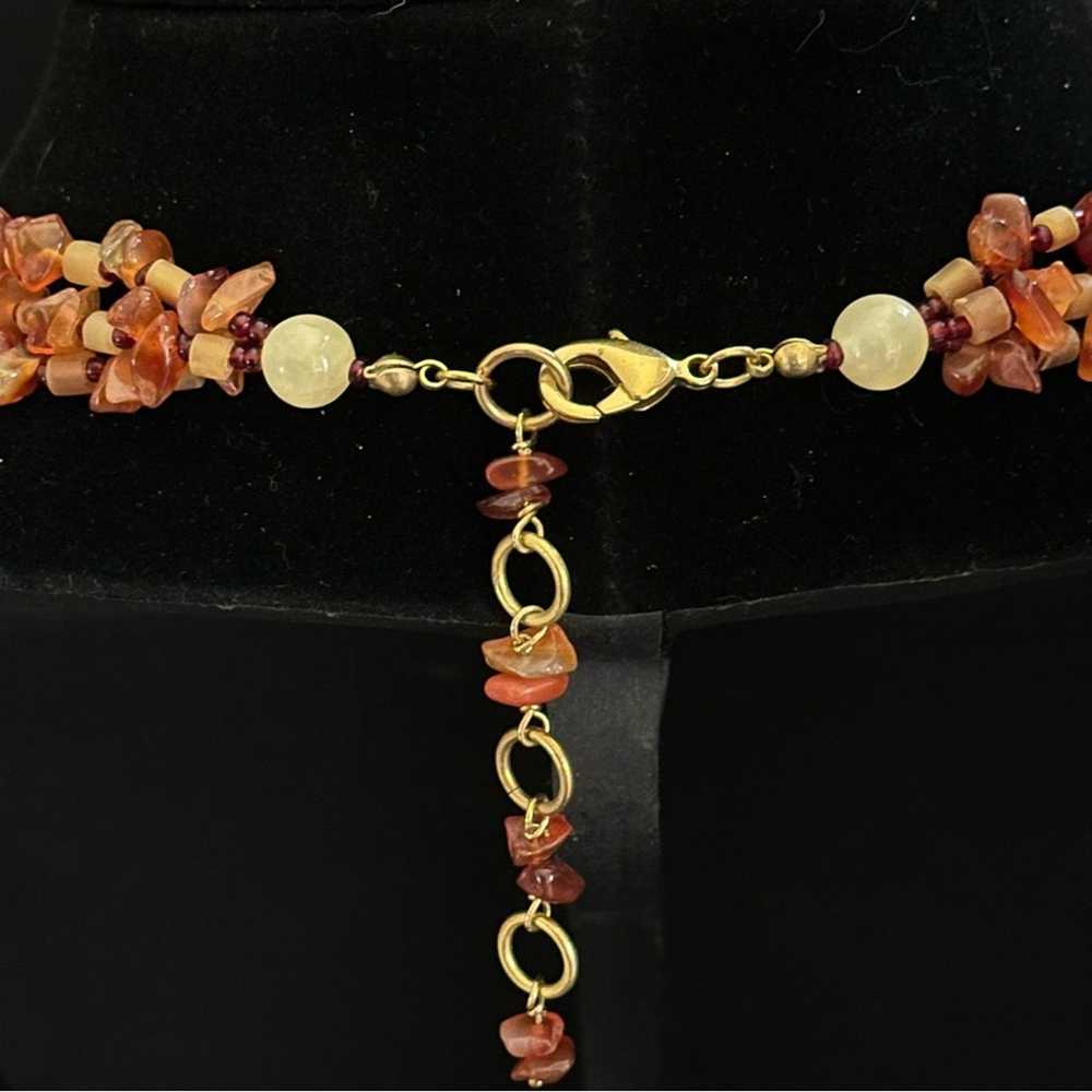 Brand Vintage Pearl And Cherry Amber Artisan Neck… - image 5