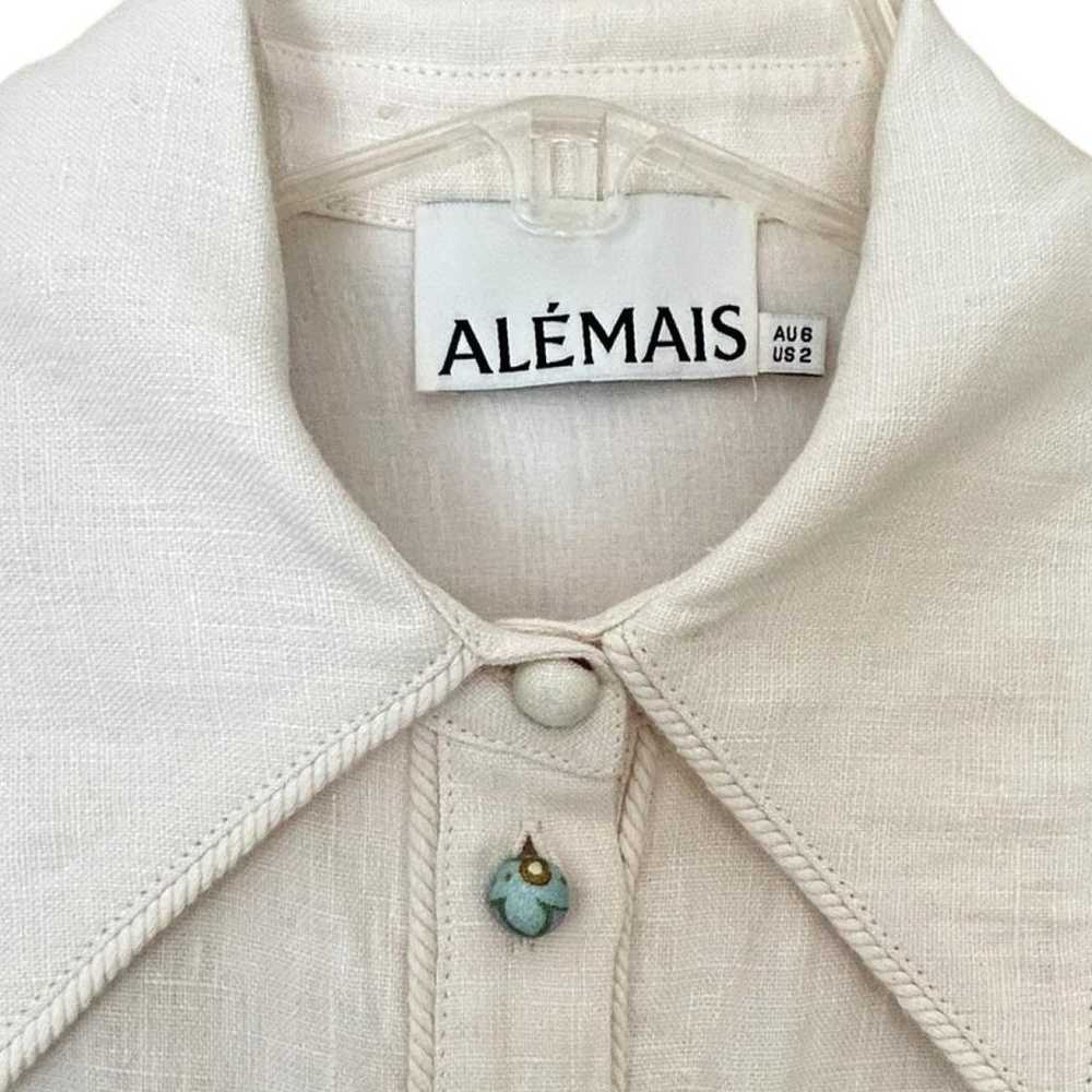 Alémais Linen mid-length dress - image 4