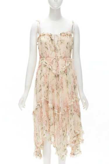 Zimmermann ZIMMERMANN 100% silk blush pink floral 