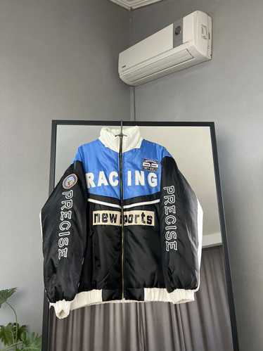 Racing × Vintage Racing bomber jacket