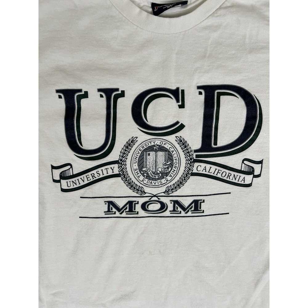 Jansport Vintage UC Davis Mom T-Shirt Size XL Mad… - image 2