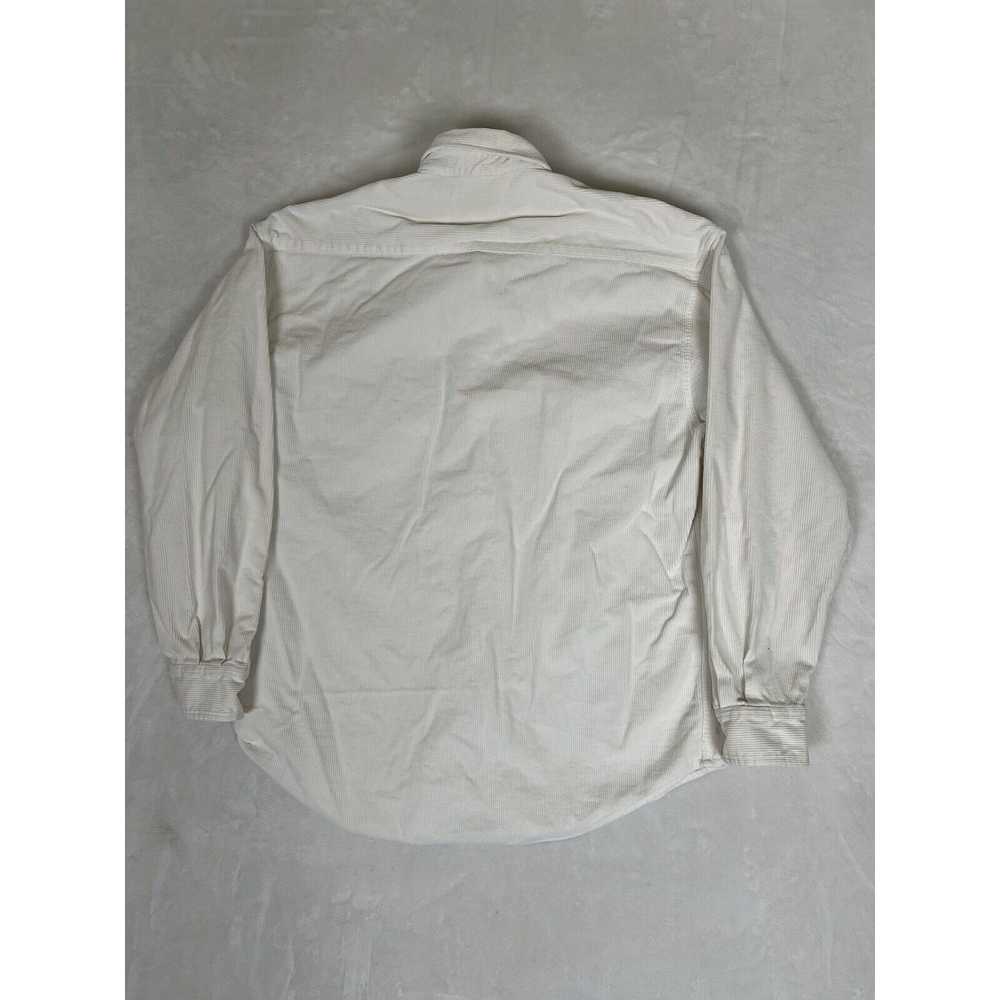 Gap Vintage Gap White Corduroy Long Sleeve Button… - image 6