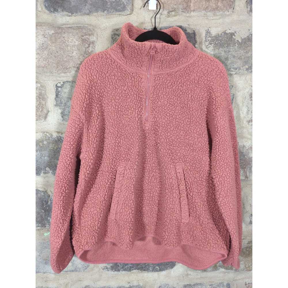 Old Navy Old Navy Top Woman's Medium Pink Fleece … - image 1