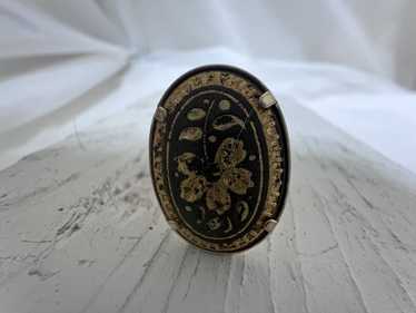 Vintage Damascus Adjustable Ring